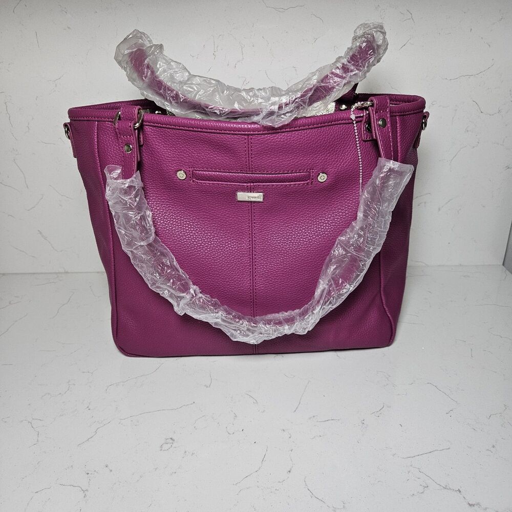 Thirty One Townsfair Reversible Tote In Palace Of jewel Pebble /Rubbed metallic